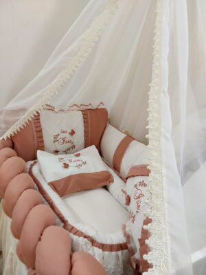 Kit de berço Rosa seco Personalizado