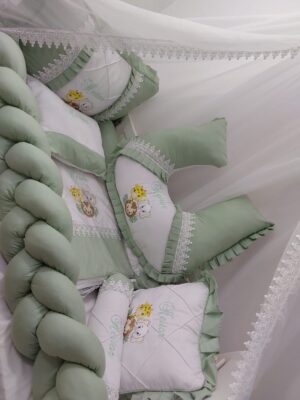 Kit de berço verde Personalizado